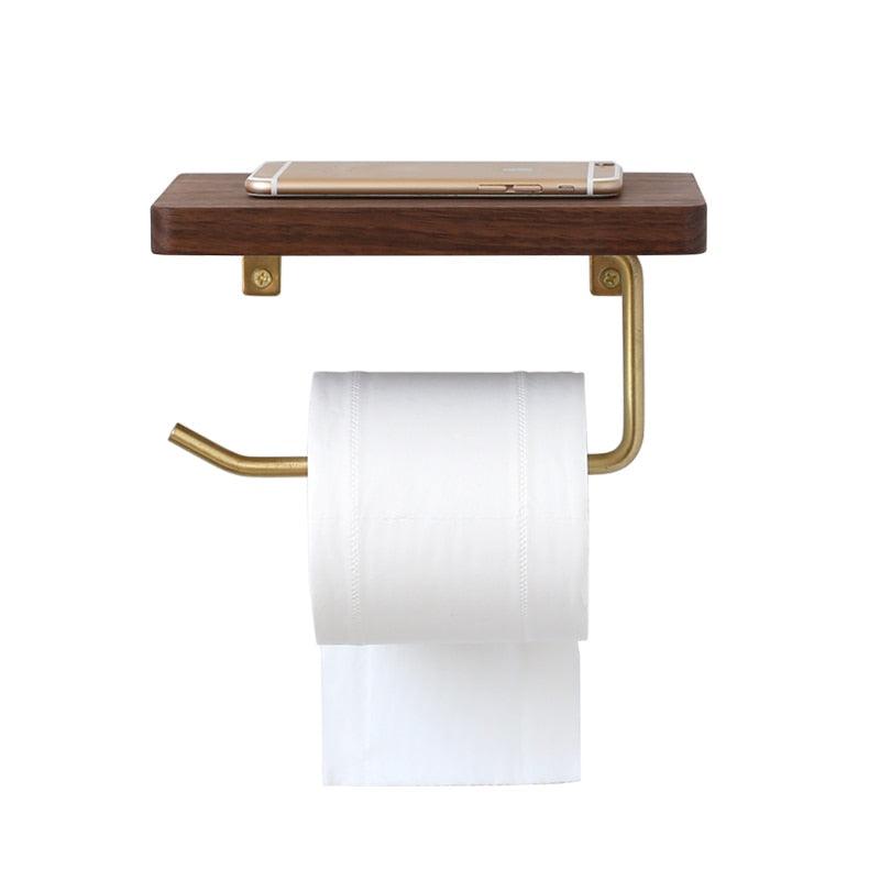 Versatile Wooden Toilet Roll Organizer