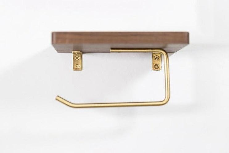 Versatile Wooden Toilet Roll Organizer